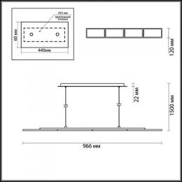 Подвесной светодиодный светильник Odeon Light Super Slim  - 2